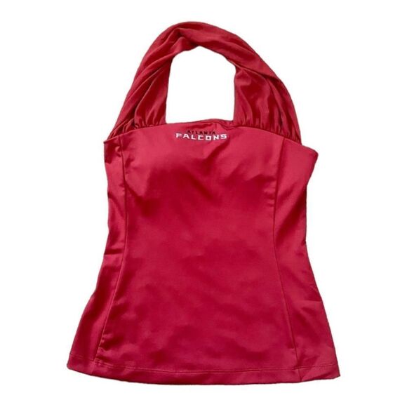 NFL All Sport Couture Red Atlanta Falcons Sports First Down Halter Top SZ XS NWT - Picture 1 of 11